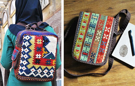 تصویر 4 از کیف گلیمی جدید با رویکرد معاصر و ترکیب خلاقانه فرم و بافت